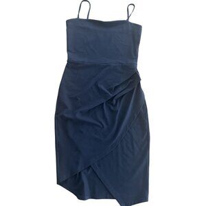 Susana Monaco Draped Bodycon Dress – Navy – Size Medium – Like New